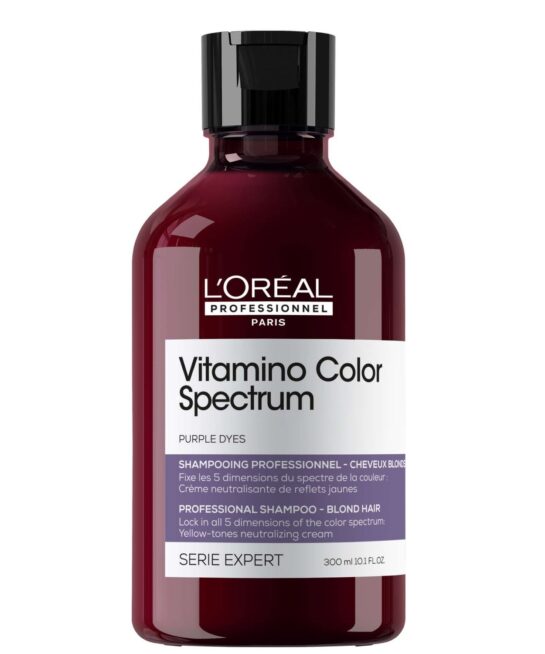 L'Oréal Professionnel Vitamino Color Spectrum Purple Tinted Shampoo for Blonde Coloured Hair 300ml