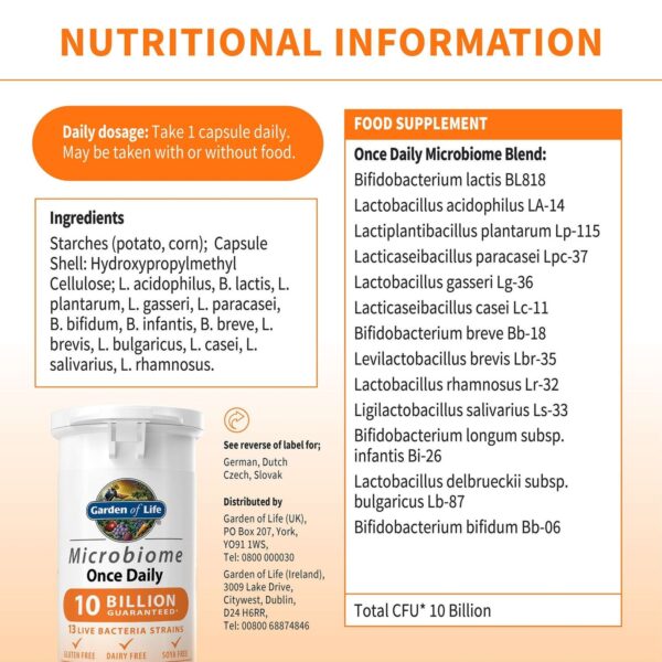 Garden of Life Microbiome Once Daily x 30 — изображение 3