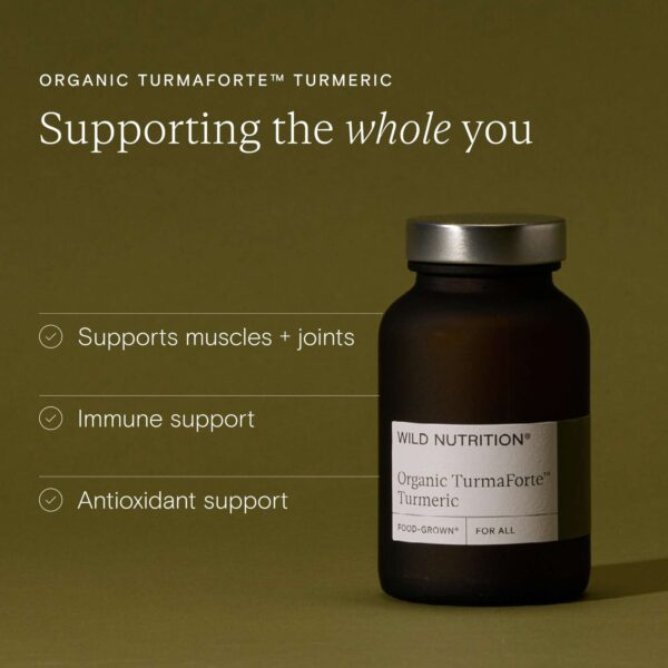 Wild Nutrition Supplements Food-Grown® Organic Turmaforte™ Turmeric Capsules x 60 — изображение 5