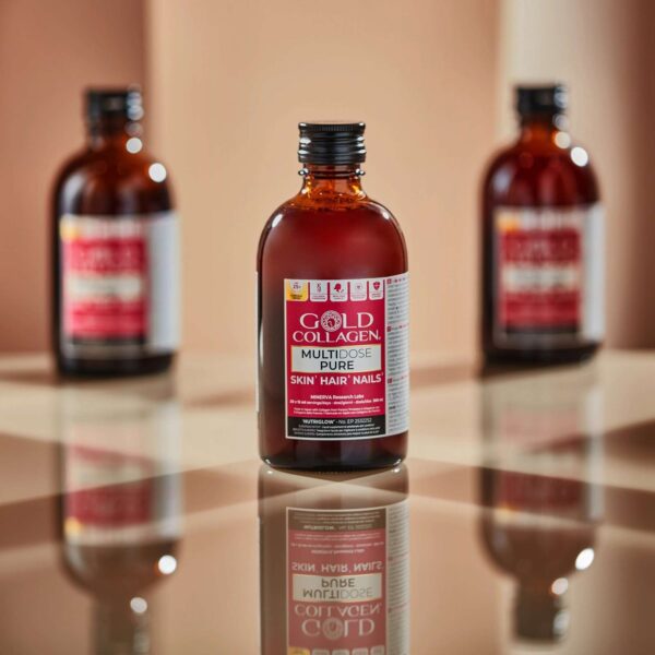 Gold Collagen Liquid Supplement Multidose Pure Skin, Hair & Nails Liquid Supplement 20 x 15ml — изображение 3