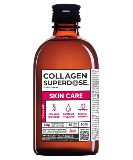 Gold Collagen Liquid Supplement Collagen Superdose Skin, Nails & Health Liquid Supplement 300ml