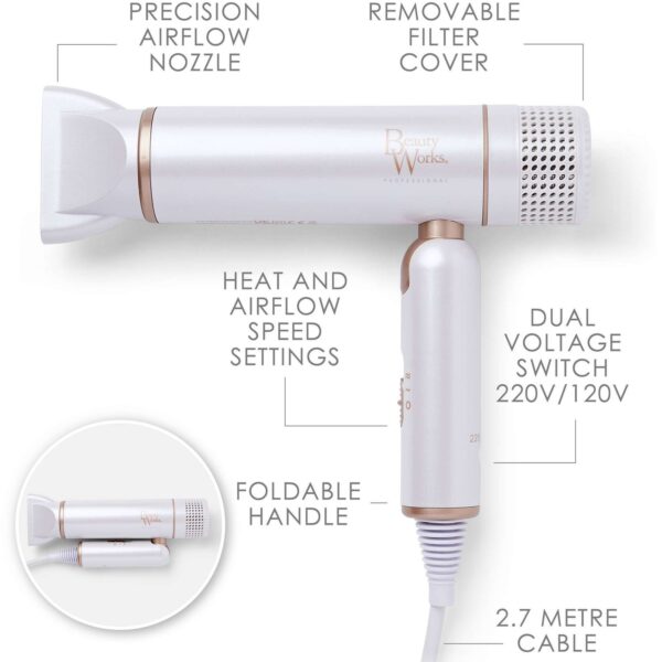 Beauty Works Aeris Travel Hair Dryer — изображение 4