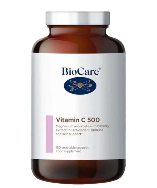 BioCare Immune Supporting Supplements Vitamin C 500 x 180 Capsules