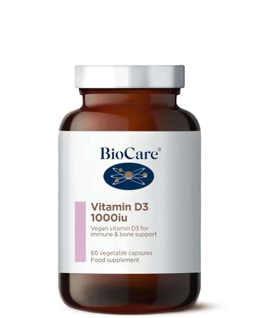 BioCare Immune Supporting Supplements Vitamin D3 1000iu x 60 Capsules