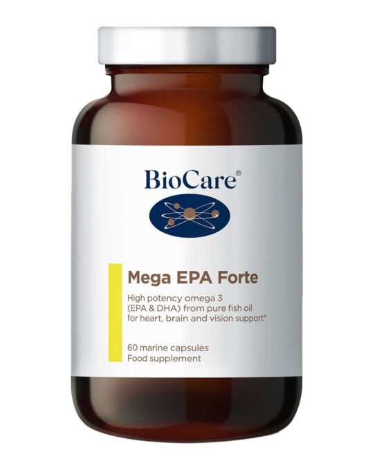 BioCare Fish Oil Supplements Mega Epa Forte Marine x 60 Capsules