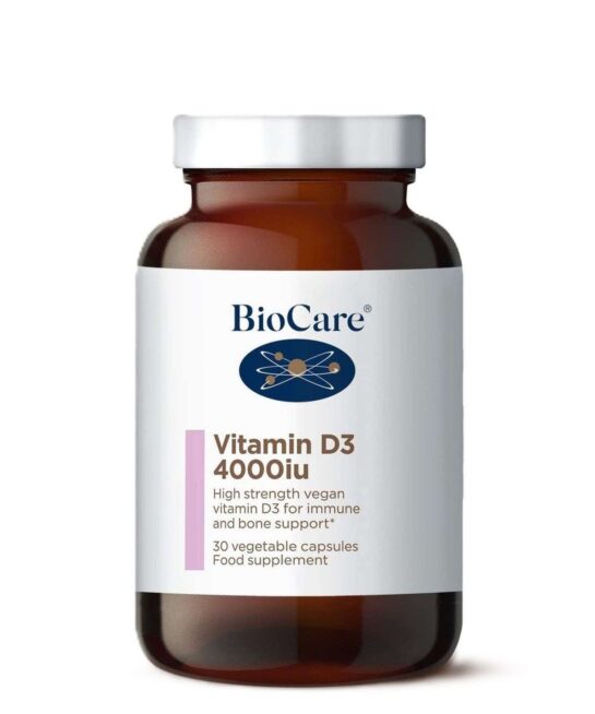 BioCare Vitamin D3 4000iu x 30 Capsules