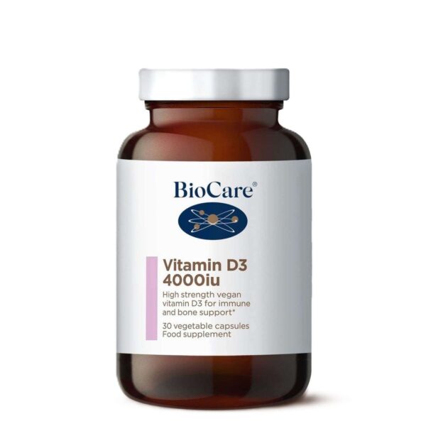 BioCare Vitamin D3 4000iu x 30 Capsules