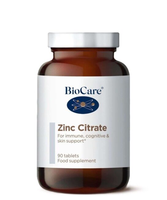 BioCare Minerals Supplements Zinc Citrate x 90 Tablets