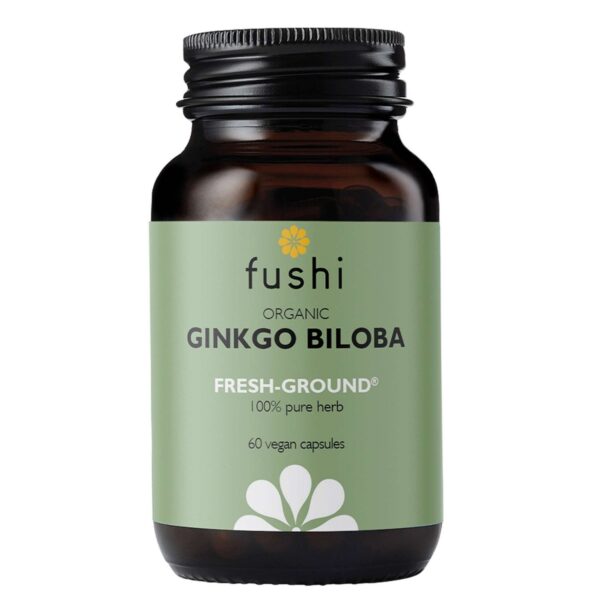 Fushi Single Herb Supplements Organic Ginkgo Biloba x 60 Capsules