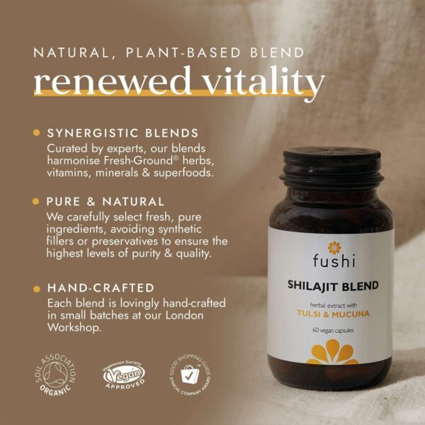 Fushi Natural Energy Supplements Shilajit Blend x 60 Capsules — изображение 4