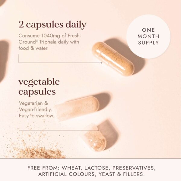 Fushi Single Herb Supplements Organic Triphala x 60 Capsules — изображение 7
