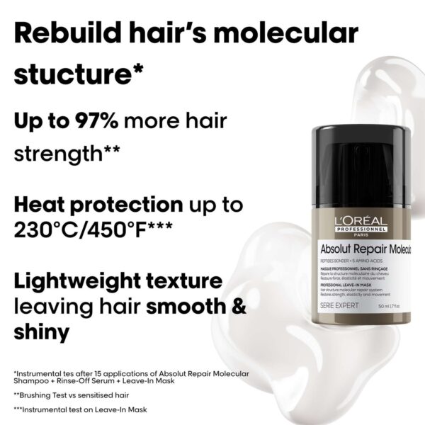 L'Oréal Professionnel Absolut Repair Molecular Leave-in Mask 50ml — изображение 2