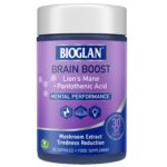 Bioglan Brain Boost Mushroom Extract Tiredness Reduction x 30 Capsules