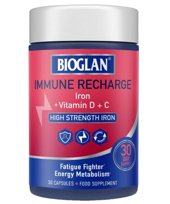Bioglan Immune Recharge Fatigue Fighter Energy Metabolism x 30 Capsules