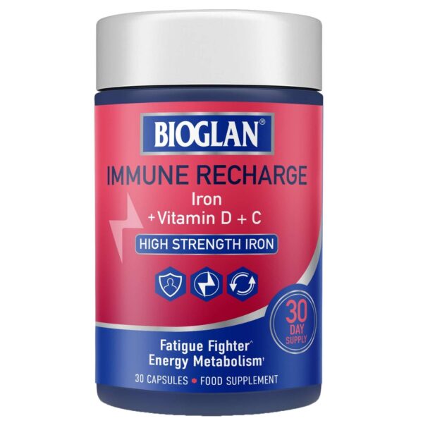 Bioglan Immune Recharge Fatigue Fighter Energy Metabolism x 30 Capsules