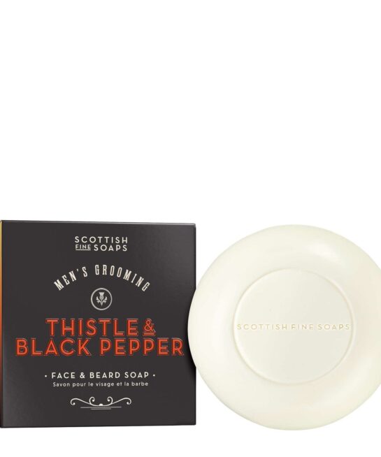 The Scottish Fine Soaps Company Thistle & Black Pepper Face & Beard Soap 100g