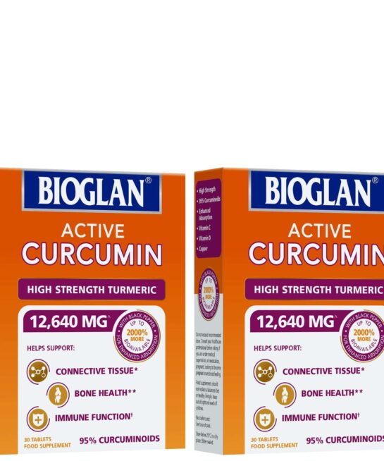 Bioglan Active Curcumin High Strength Turmeric 12,640 MG 2 x 30 Tablets