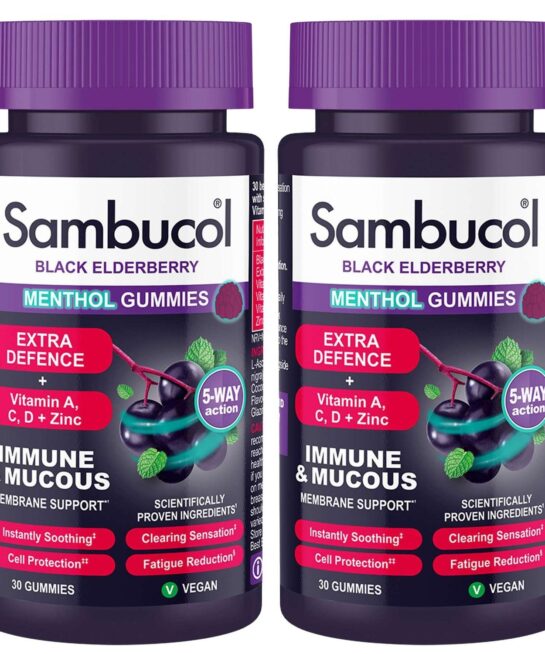Sambucol Extra Defense Menthol Gummies 2 x 30