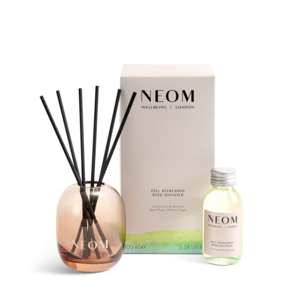 Neom Wellbeing London Scent To Boost Your Energy Feel Refreshed Reed Diffuser 100ml — изображение 3