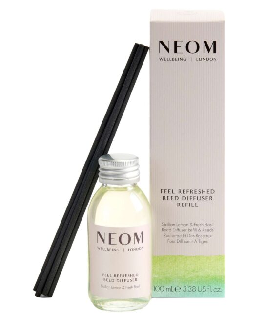 Neom Wellbeing London Scent To Boost Your Energy Feel Refreshed Reed Diffuser Refill 100ml