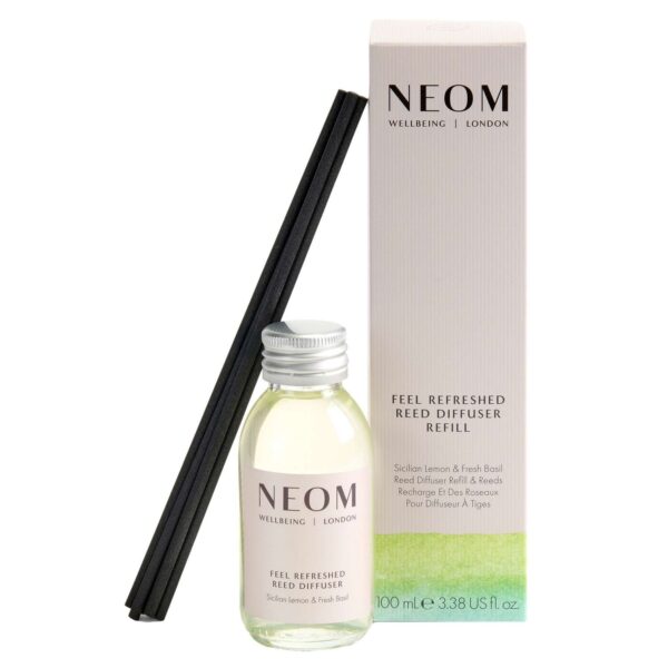 Neom Wellbeing London Scent To Boost Your Energy Feel Refreshed Reed Diffuser Refill 100ml