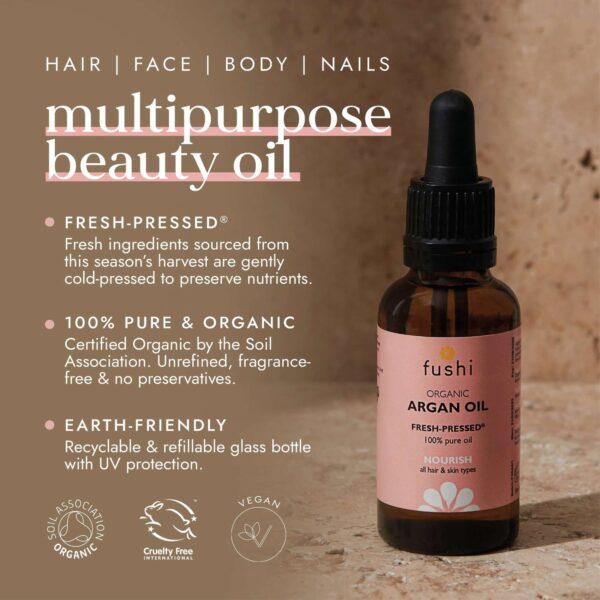 Fushi Hair Care Organic Argan Oil 30ml — изображение 2