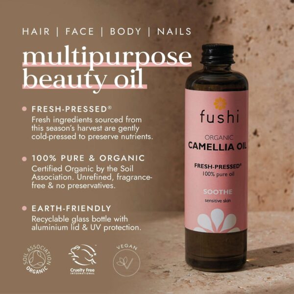 Fushi Skincare Organic Camellia Oil 100ml — изображение 3