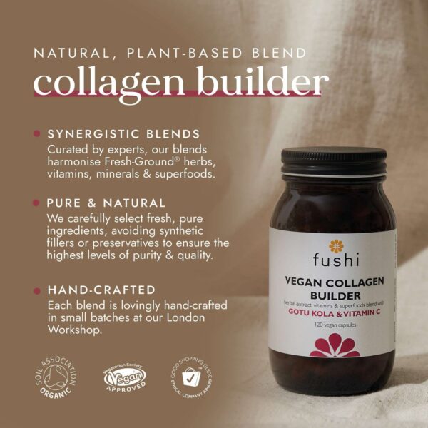 Fushi Herbal & Vitamin Blends Vegan Collagen Builder x 120 Capsules — изображение 8