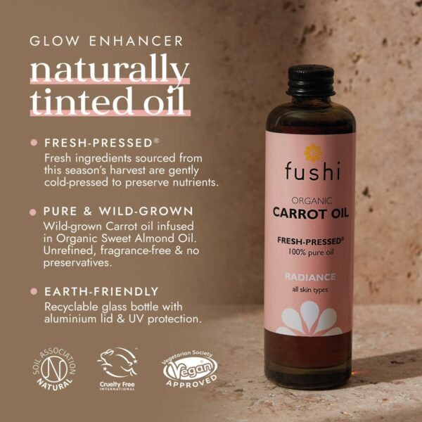 Fushi Skincare Organic Carrot Oil 100ml — изображение 3