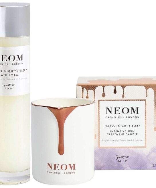 Neom Wellbeing London Perfect Night's Sleep Foam & Intensive Skin Treatment Candle Duo