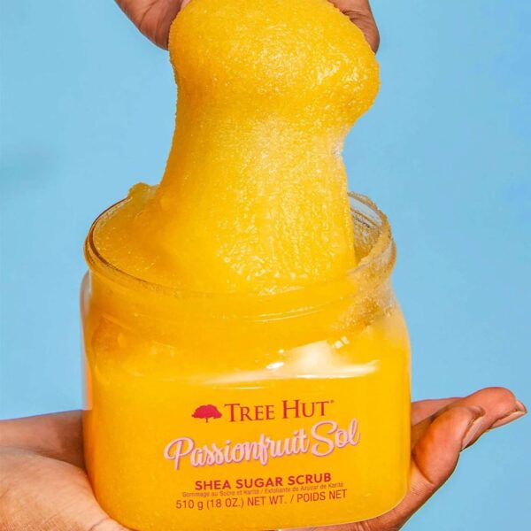 Tree Hut Body Scrubs Passionfruit Sol Shea Sugar Scrub 510g - Image 4